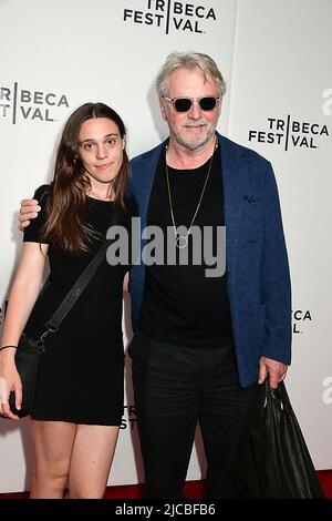 Aiden Quinn and daughter Mia Quinn attend the World Premiere of 'Good Girl Jane' at the 2022 Tribeca Festival at Village East Cinema on June 11, 2022 in New York, New York, USA. Robin Platzer/ Twin Images/ Credit: Sipa USA/Alamy Live News Stock Photo