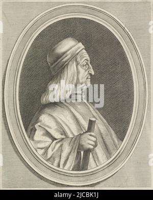 Portrait of Guido Visconti, print maker: Giovanni Battista Bonacina, (mentioned on object), intermediary draughtsman: Cesare Fiori, (mentioned on object), publisher: Leonardo Vincio, (mentioned on object), Italy, 1625 - 1669, paper, etching, engraving, h 224 mm × w 155 mm Stock Photo