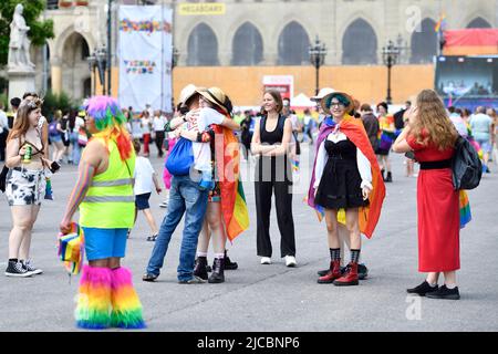 Vienna, Austria, 11th Jun, 2022. 26th Rainbow Parade over the Wiener Ringstrasse Stock Photo