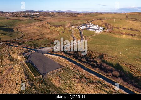 DUNKINEELY COUNTY DONEGAL IRELAND MARCH 26 2022 Castle