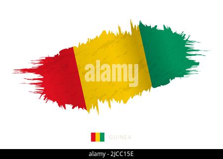 Wavy flag of guinea Stock Vector Images - Alamy