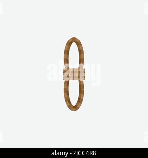 Rope Icon. Construction Concept. - Vector Stock Vector