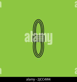 Rope icon isolated. Construction Concept. - Vector Stock Vector