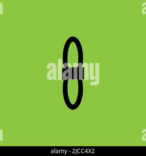 Rope icon isolated. Construction Concept. - Vector Stock Vector