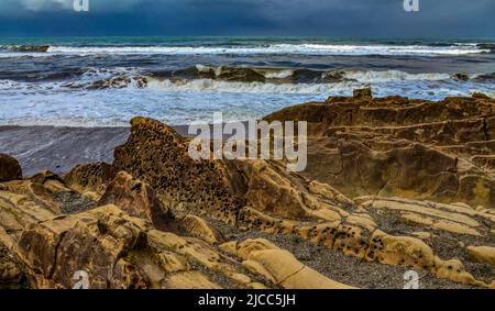 Pebble beach in Olympic National Park, Washington, USA Stock Photo