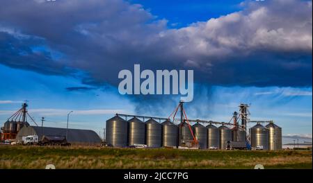 AREGON, USA - MAY 02, 2018: - Steel structures Industrial or plant in Oregon, USA Stock Photo