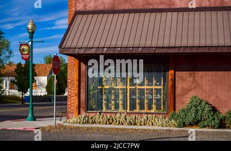 AREGON, USA - MAY 02, 2018: - Blooming prickly pear cacti in the interior of a house in Oregon, USA Stock Photo