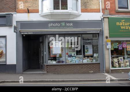 TIVERTON, UK - JUNE 30, 2021 branch of Photo Lesk store in Gold Street Stock Photo