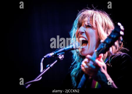 Copenhagen, Denmark. 11th June, 2022. The American rock country band Heartless Bastards performs a live concert at VEGA during the mini festival CPH Americana 2022 in Copenhagen. Here singer and musician Erika Wennerstrom is seen live on stage. (Photo Credit: Gonzales Photo/Alamy Live News Stock Photo