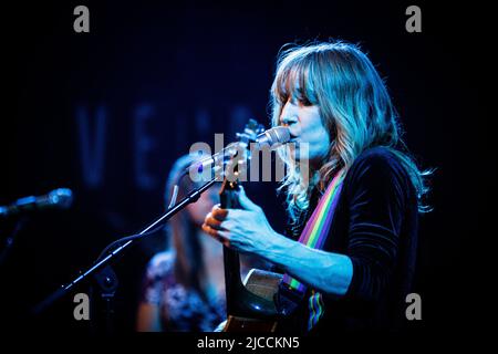 Copenhagen, Denmark. 11th June, 2022. The American rock country band Heartless Bastards performs a live concert at VEGA during the mini festival CPH Americana 2022 in Copenhagen. Here singer and musician Erika Wennerstrom is seen live on stage. (Photo Credit: Gonzales Photo/Alamy Live News Stock Photo