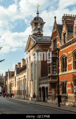 Spring afternoon in Cambridge city centre, England. Stock Photo