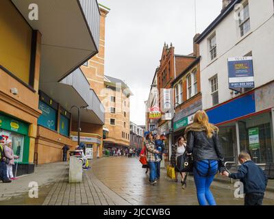 A rainy day in Rochdale Stock Photo