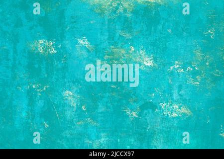 Turquoise colored background, grunge texture Stock Photo