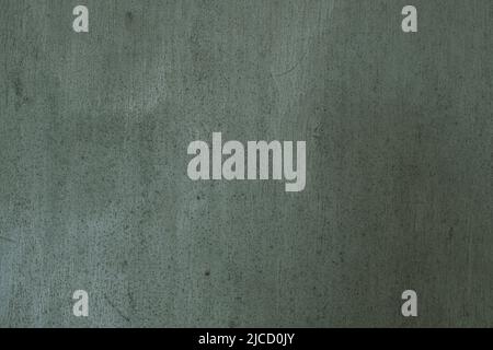 Old pale green painted wall texture with damp, grunge background Stock Photo