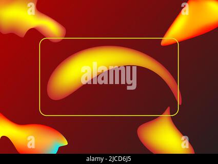 Hello summer, Abstract background backdrop frame texture template poster banner graphic design vector illustration Stock Vector
