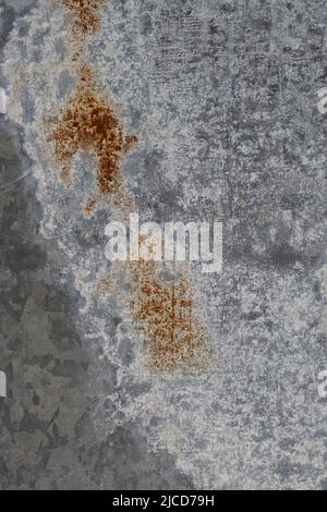 Old corroded metall plate with damp grunge texture Stock Photo