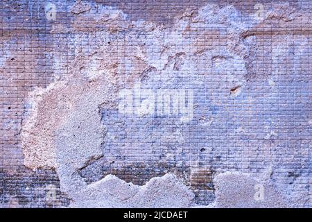 Violet, blue and orange grunge wall background Stock Photo