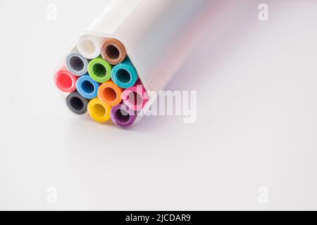Close up shot of fibre micro duct tape Stock Photo