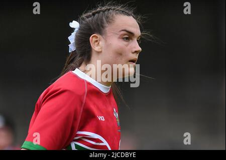 Crosskeys, UK. 12th June, 2022. Bryonie King of Wales RL, during the game in Crosskeys, United Kingdom on 6/12/2022. (Photo by Mike Jones/News Images/Sipa USA) Credit: Sipa USA/Alamy Live News Stock Photo