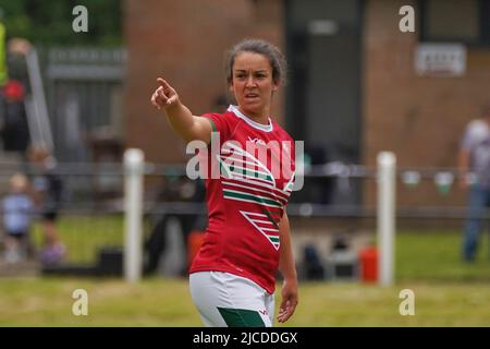 Crosskeys RFC, Wales. 12 Jun 2022. , Rhi Parker becomes Wales' newest dual code international v England. Credit Penallta Photographics/Alamy Live Stock Photo