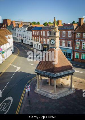 Aerial view of The Clock Tower Stock Photo