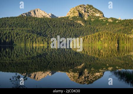 abano mineral lake in Truso valley, Georgia Stock Photo