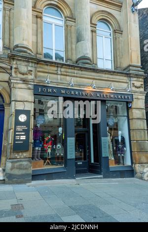 John Morrison Kilt Makers on the Royal Mile, Edinburgh, Scotland, UK Stock Photo