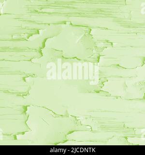 Close-up of green peeling plaster. The texture of an old plastered wall Stock Vector