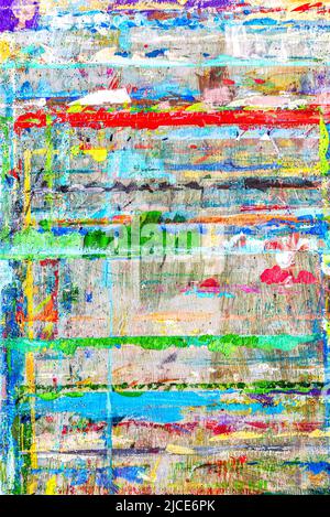 Abstract background of smeared paints as a texture for design. Oil paints of different colors as creative background Stock Photo