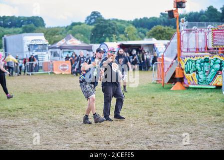 Fans at Bloodstock Open Air Festival, Catton Park, Derbyshire, UK. 12 Aug 2019. Credit: Will Tudor/Alamy Stock Photo