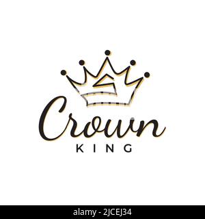 Logo Vintage Crown Royal King Queen abstract letter S Logo design vector template. Geometric symbol Logotype concept icon. Stock Vector