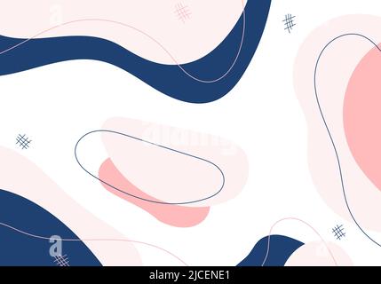 Abstract organic template design decorative artwork style. Overlapping for template decorative style background. Vector Stock Vector