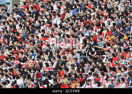 Tokyo, Japan. 11th June, 2022. General view Rugby : JAPAN RUGBY CHARITY MATCH 2022 between EMERGING BLOSSOMS 31-12 TONGA SAMURAI XV at Prince Chichibu Memorial Stadium in Tokyo, Japan . Credit: AFLO SPORT/Alamy Live News Stock Photo