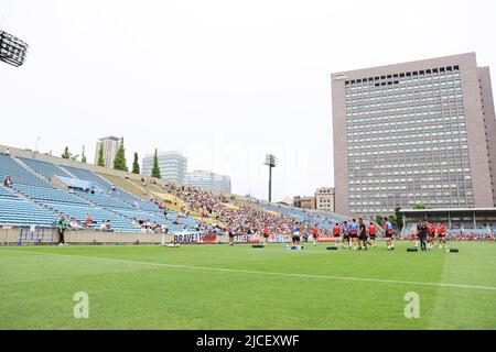 Tokyo, Japan. 11th June, 2022. General view Rugby : JAPAN RUGBY CHARITY MATCH 2022 between EMERGING BLOSSOMS 31-12 TONGA SAMURAI XV at Prince Chichibu Memorial Stadium in Tokyo, Japan . Credit: AFLO SPORT/Alamy Live News Stock Photo