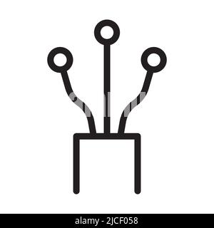 fiber optic cable icon vector for graphic design, logo, website, social media, mobile app, UI illustration Stock Vector