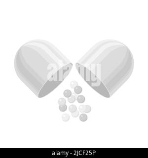 Pills and drugs vector white realistic icon Stock Vector