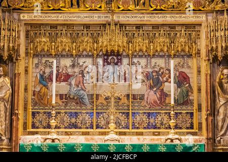 England, London, Westminster Abbey, The High Altar Stock Photo