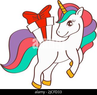 Kawaii unicorn animal cartoon design 1777071 Vector Art at Vecteezy