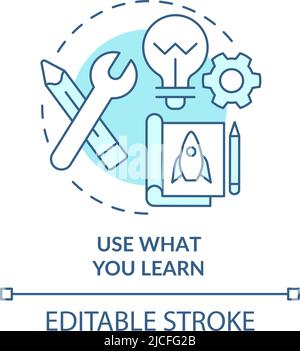 Teaching practice turquoise concept icon Stock Vector Image & Art - Alamy