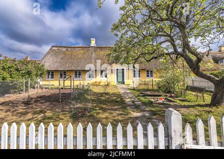 Traditional house home in Sonderho at the island Fano in the wadden sea, Denmark Stock Photo