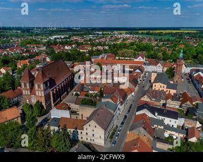 Nicolaikirche Luckau in Lower Lusatia Stock Photo