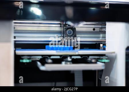 A 3d printer in the laboratory prints a structure from a polymer Stock Photo