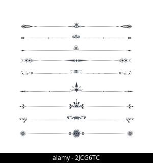 Set of page design elements Stock Vector
