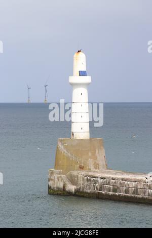 Aberdeen breakwater Stock Photo