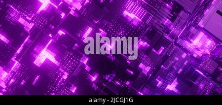 Internet digital security technology external panel surface 3D Stock Photo