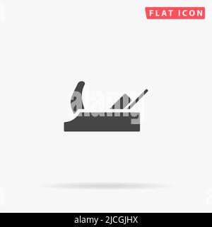 Hand planer flat vector icon. Hand drawn style design illustrations. Stock Vector