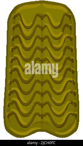 pilates camp mat cartoon vector illustration Stock Vector
