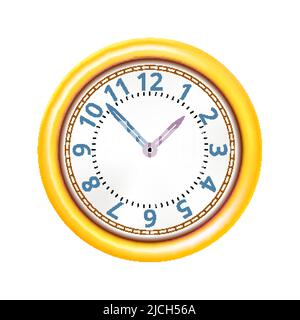 clock time alarm 3d realistic vector Stock Vector
