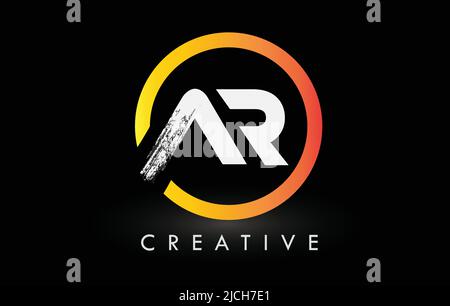 Ar letter dots logo design with creative trendy Vector Image