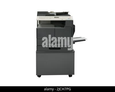laser printer on isolate white background with clipping path Stock Photo
